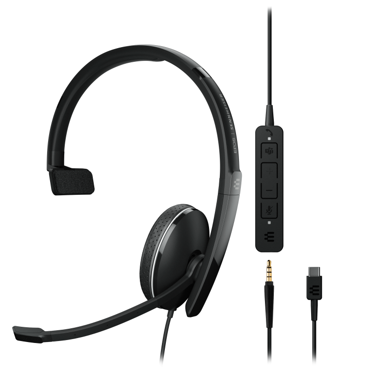 EPOS Adapt 135T II USB-C and 3.5mm jack Monaural Headset EPOS Adapt 135T II USB-C and 3.5mm jack Monaural Headset